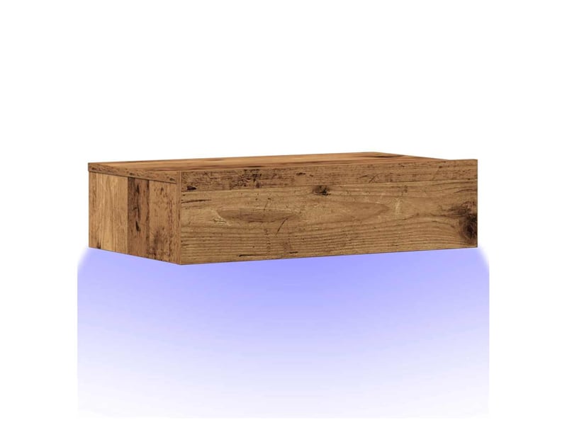  Table de chevet - cabinet de chevet - table de nuit vieux bois 60x35 cm bois d'ingénierie  - Conforama B