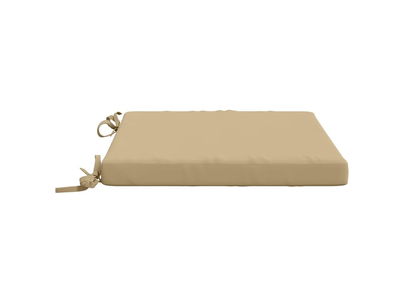 Lot de 4 coussins de siège, coussins d'assise soest 100 % polyester beige cf60289 - Conforama D