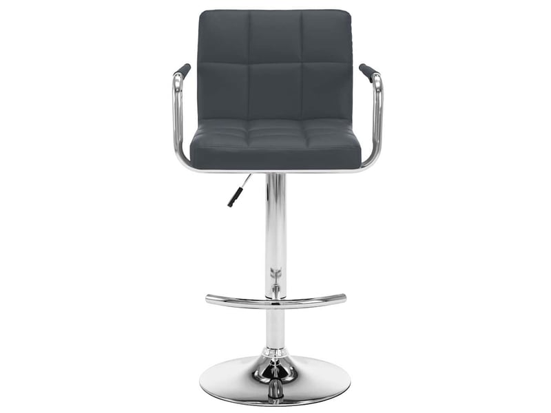  Lot de 2 tabouret de bar, chaise de bar gris similicuir shl63891  - Conforama C