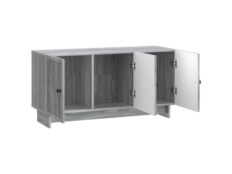 Meuble tv - banc tv - meuble de rangement 99 x 34,5 x 50 cm sonoma gris bois d'ingénierie  - Conforama D