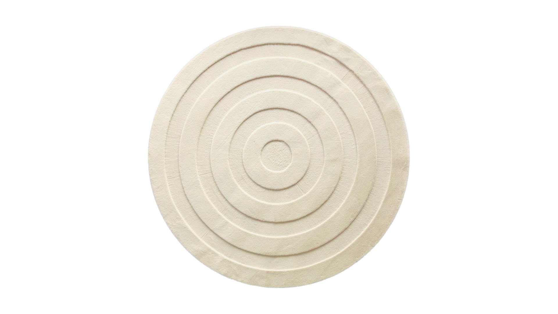 TAPIS ROND 200 CM ECRU Conforama