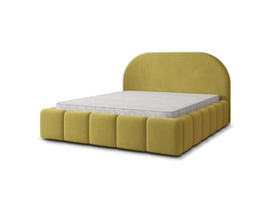 Lit coffre 160x200 cm MASSENO   coloris jaune