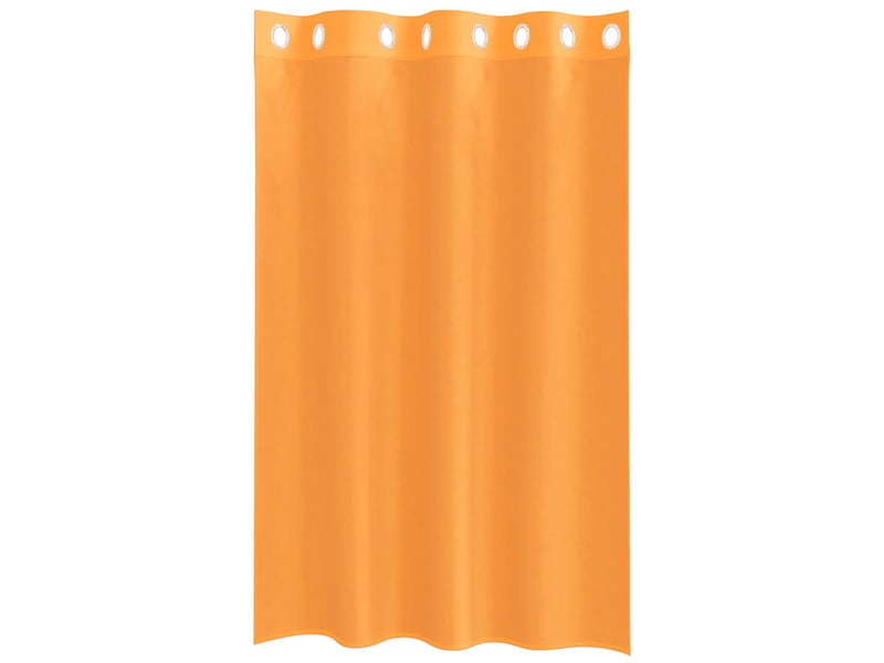  Lot de 2 rideaux en voile, voilages avec œillets orange 140x175 cm cf44392  - Conforama D