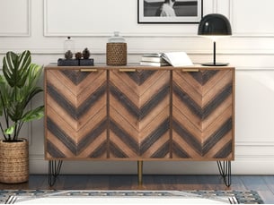 Buffet 3 porte(s) 0 tiroir(s) BGSRYAO - 38 cm coloris marron