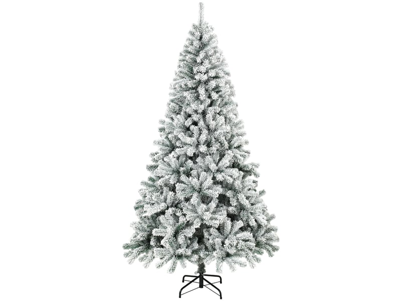  Sapin de noël enneigé de 220 cm avec 1000 pointes en pvc ignifugé  - Conforama A