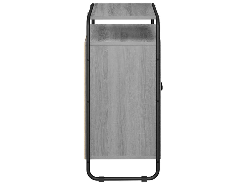 Buffet salon, buffet de rangement sonoma gris 68x35x75 cm bois d'ingénierie shl75430 - Conforama E