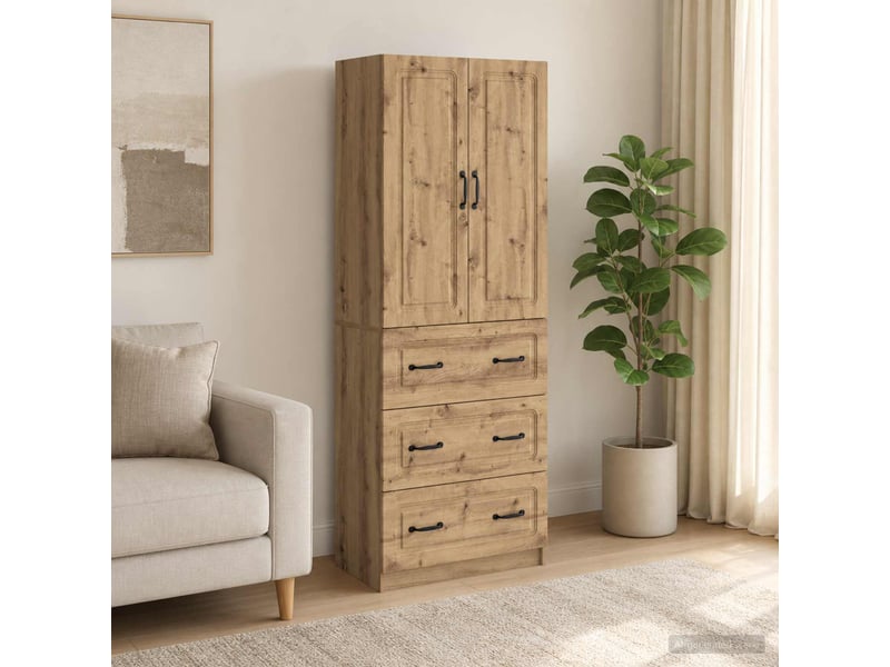  Ensemble de meubles 2 pcs, rangement de salon 66 x 34,5 x 87 cm bois d'ingénierie shl8988  - Conforama B