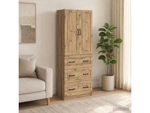 Armoire <strong></strong> <strong></strong> coloris bois clair largeur 66 cm
