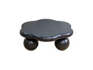 Table basse floral(e) coloris noir HAVRYA - 79 cmx79 cm