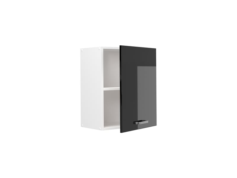  Vicco elément haut de cuisine, noir haute brillanceblanc, 50cm  - Conforama C