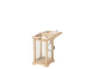 Lanterne en bois chamonix 44cm naturel