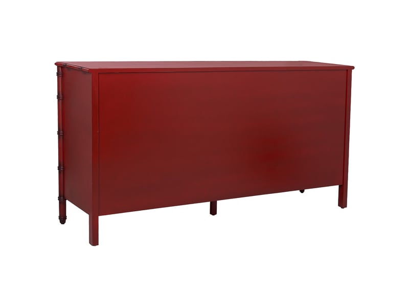 Buffet en bois rouge 178,5x45,5x89 cm h  - Conforama D