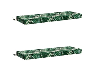 Lot de 2 coussins de banc, coussins d'assise soest 100 % polyester cf56890