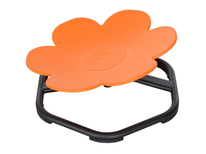  Siège rotatif sensoriel enfant 55 x 55 x 26 cm orange en plastique, équilibre et coordination dès 3 ans  - Conforama A