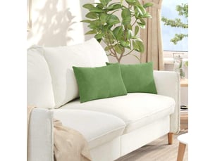Lot de 2 coussins de canapé, coussins décoratifs vert clair 50 x 30 cm cf59170