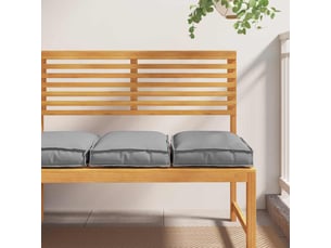 Lot de 2 coussins pour chaise, coussins d'extérieur tissu oxford gris 40 x 40 x 8 cm cf50046
