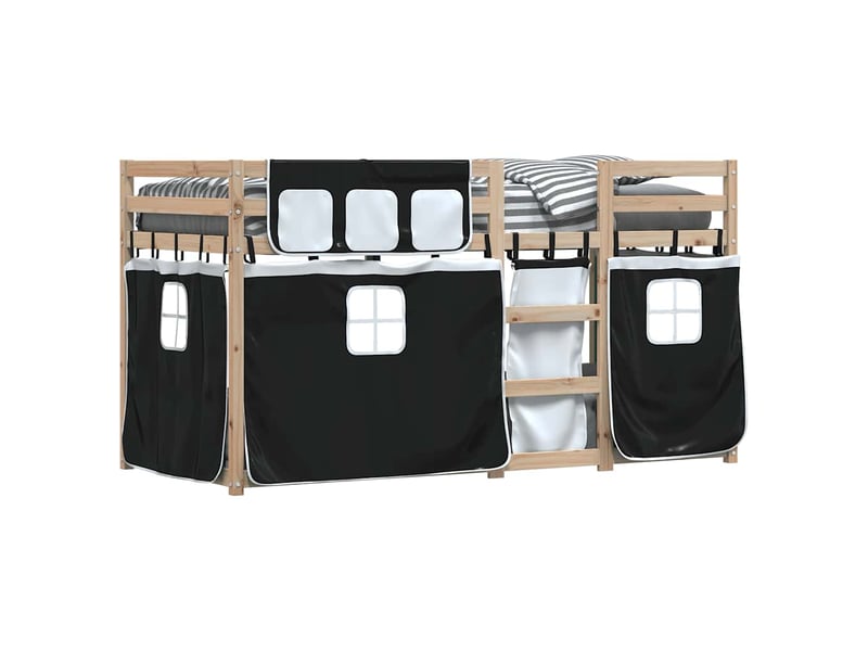  Lit simple- lit adulte -  lit superposé sans matelas 80x200 cm bois de pin massif  - Conforama C