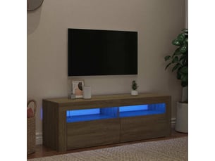Meuble tv coloris marron 120 cm <strong></strong>  <strong></strong>