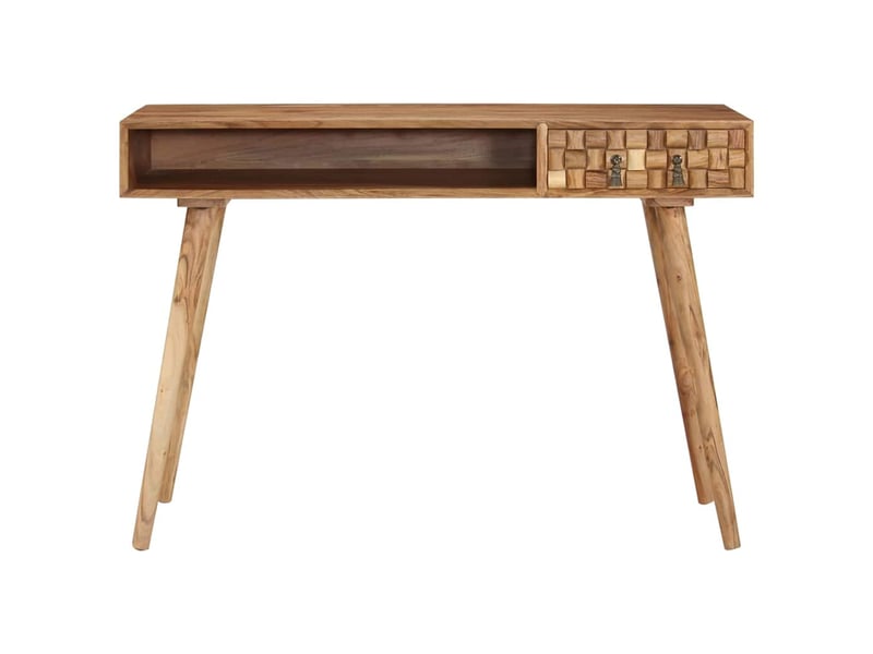  Table de console, console meuble 110x50x76 cm bois d'acacia massif  - Conforama A