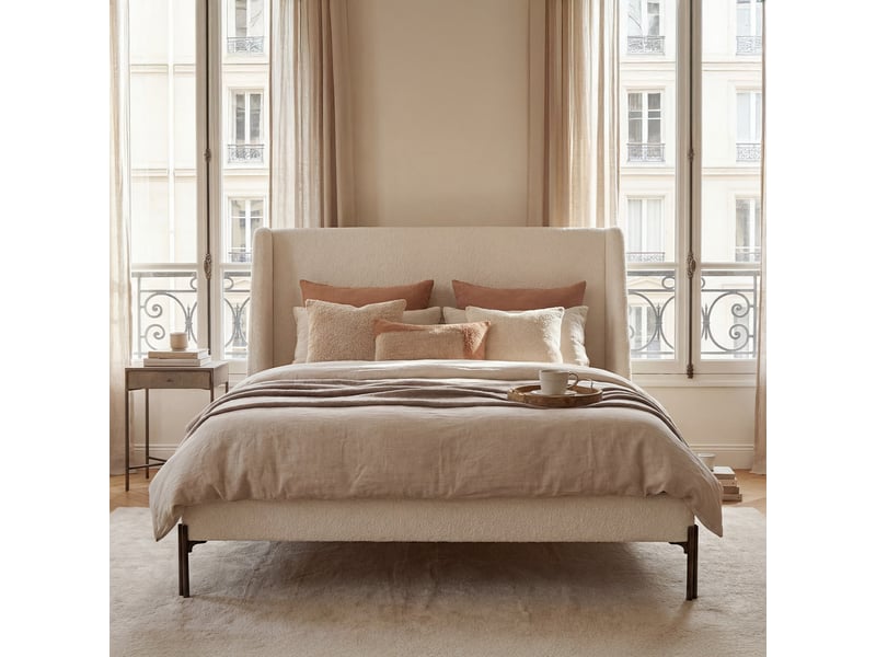  Lit tapissier - bouclette - bianca - blanc - 90x200 4AU.ST.BI.0920.911 - Conforama B