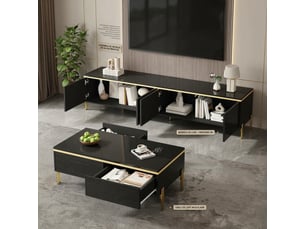 Meuble tv coloris noir 170 cm <strong></strong>  <strong></strong>