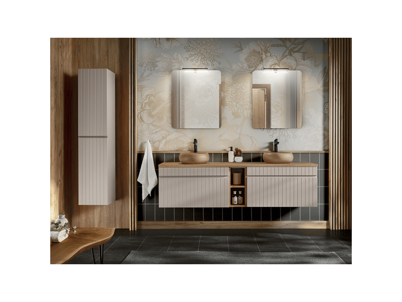 Plan pour vasque icon 180cm effet chêne coast evoke oak 180x46cm - Conforama B