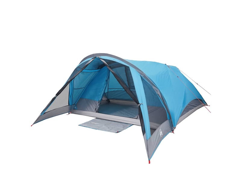 Tente de camping, tente de cabine familiale 6 personnes bleu imperméable shl10413 - Conforama C