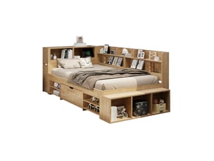 Lit simple 90x200 cm    coloris naturel