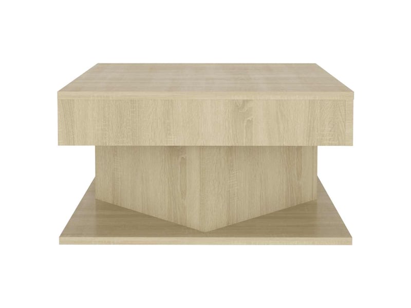  Table basse | table de salon chêne sonoma 57x57x30 cm bois d’ingénierie  - Conforama C