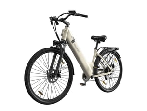 Velopro c1 vélo électrique 250w 36v 13ah 27.5*1.95 cadre ouvert adulte vélo de ville pour trajets quotidiens avec porte-bagons arrière écran lcd couleur capteur de vitesse frein à disque mécanique 7 vitesses 25kmh