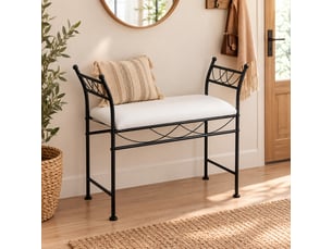 Banquette lit convertible couchage Occasionnel <strong>JUANIO</strong> <strong></strong> blanc
