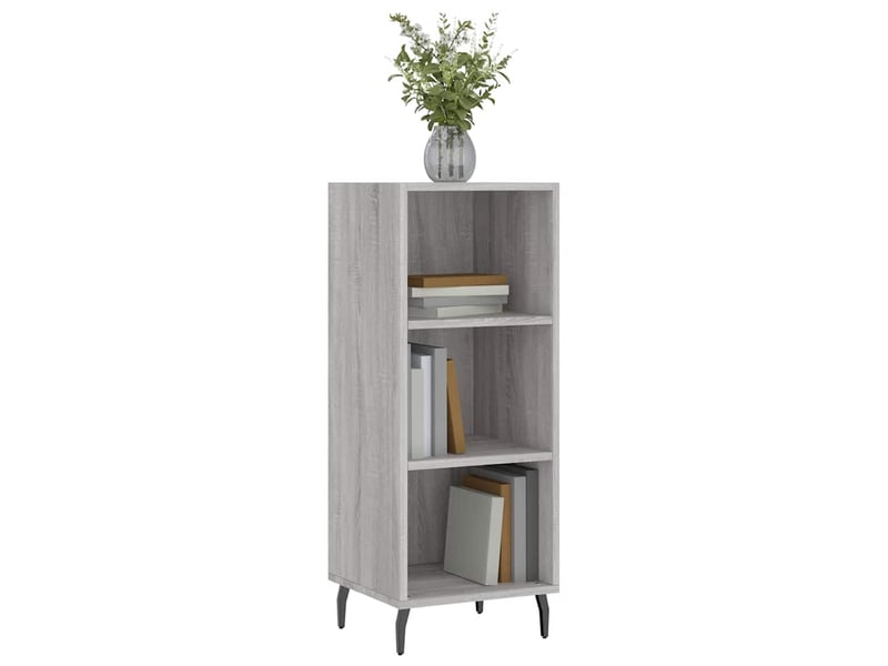  Buffet - bahut - meuble de rangement sonoma gris 34,5x32,5x90 cm bois d'ingénierie  - Conforama C
