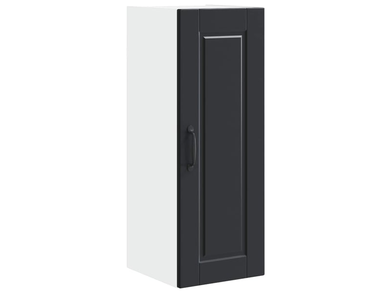  Meuble mural de cuisine, armoire de cuisine noir 30x31x80cm bois d'ingénierie shl5559  - Conforama A