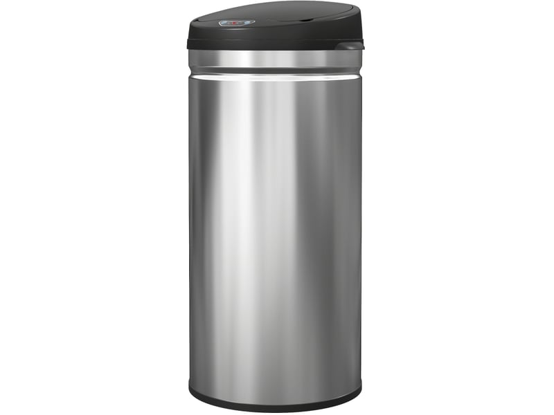 Poubelle à capteur 42 l 30,5 x 30,5 x 68 cm – argenté – ouverture sans contact soft-close silencieuse - Conforama A
