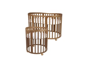 Lit bébé 90x190 cm OWAL-V coloris marron