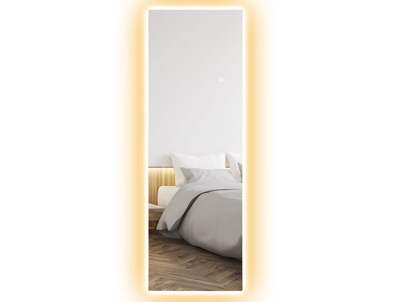  Miroir mural led sans cadre tactile à intensité variable 40 x 120 cm  - Conforama B