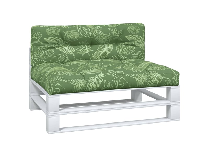  Lot de 2 coussins de palette, coussins de canapé motif de feuilles tissu cf59561  - Conforama C