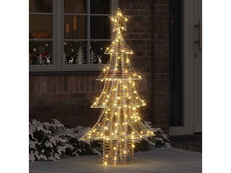  Sapin de noël - arbre de noël 160 led blanc chaud 150 cm pet  - Conforama B