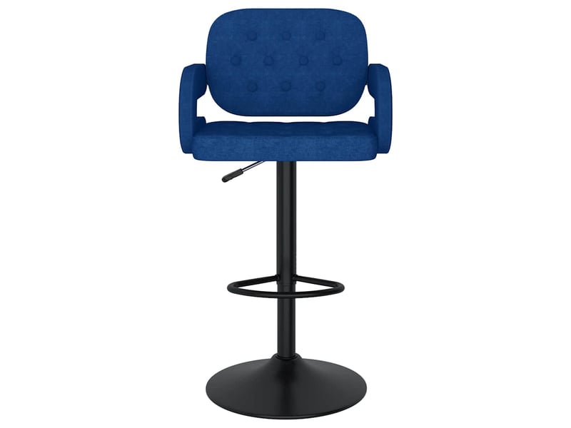  Lot de 2 tabouret de bar, chaise de bar bleu tissu shl72923  - Conforama C