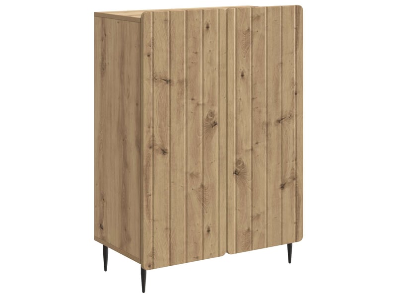  Buffet - bahut - meuble de rangement chêne artisanal 66 x 34,5 x 92 cm bois d'ingénierie  - Conforama A