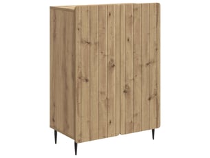 Buffet - bahut - meuble de rangement chêne artisanal 66 x 34,5 x 92 cm bois d'ingénierie