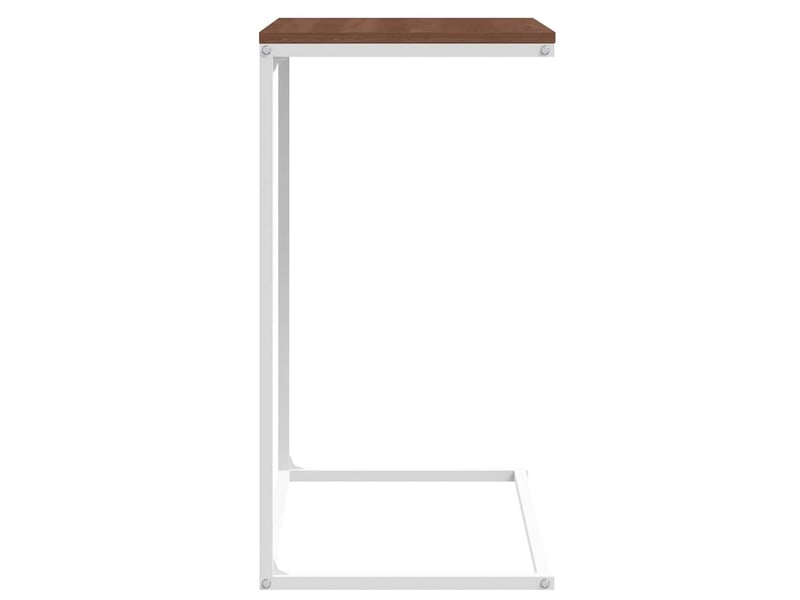  Table d'appoint | bout de canapé table basse blanc 55x35x66 cm bois d'ingénierie shl758  - Conforama E
