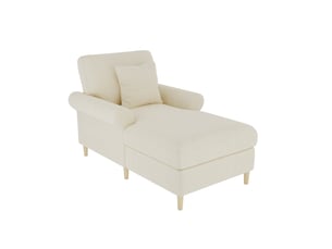 Canapé fauteuil relax xxl 133 x 87 x 90 cm convertible en lit, fauteuil lounge de lecture avec repose-pieds, coussin lombaire, revêtement velours - beige