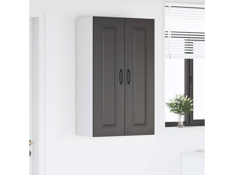  Meuble mural de cuisine | armoire de cuisine noir 60x31x100cm shl4590  - Conforama D