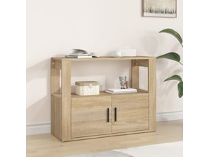 Buffet cuisine, meuble de rangement, commode chêne sonoma 80x30x60 cm bois d'ingénierie