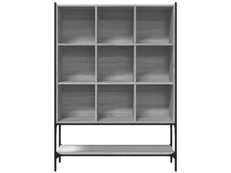  Bibliothèque, meuble de rangement salon sonoma gris 102x30x141,5 cm bois d'ingénierie  - Conforama E