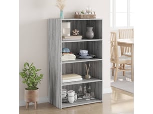 Buffet haut - bahut - meuble de rangement sonoma gris 70x41x124 cm bois d'ingénierie