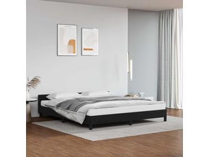 Lit 2 places 180x200 cm coloris noir