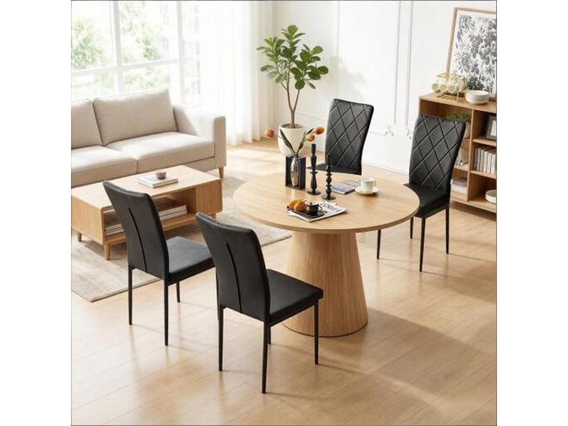  Chaises confortables – bureau, salon, cuisine et salle à manger – lot de 4 – accueilattente  - Conforama B