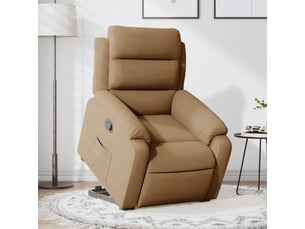 Fauteuil fixe  <strong></strong> Velours marron